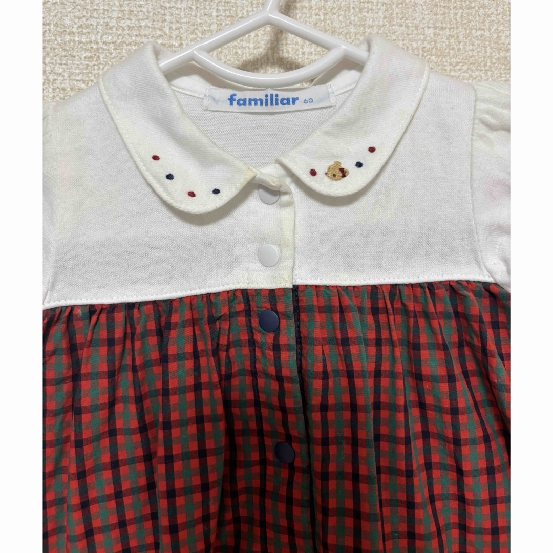 familiar(ファミリア)のファミリア　半袖ロンパース　60 キッズ/ベビー/マタニティのベビー服(~85cm)(ロンパース)の商品写真