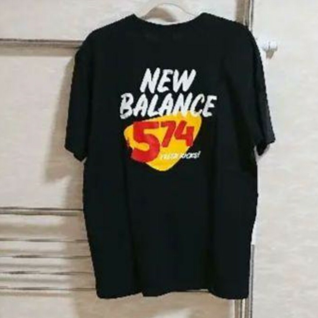 New Balance(ニューバランス)の新品 ニューバランス 574 Tシャツ 黒 2XL メンズのトップス(Tシャツ/カットソー(半袖/袖なし))の商品写真