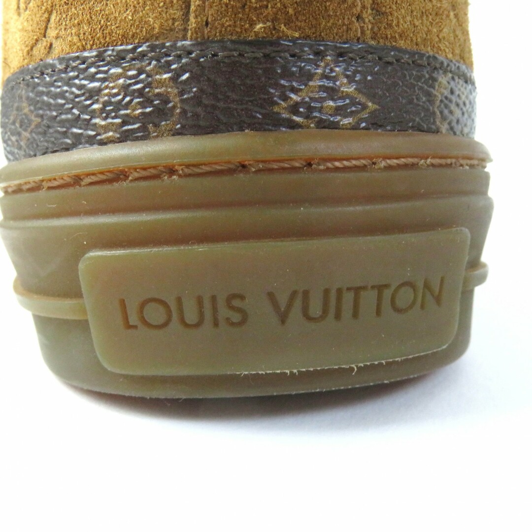 LOUIS VUITTON(ルイヴィトン)の極美品△LOUIS VUITTON ルイヴィトン 2018年製 スノーボールライン モノグラム柄 ムートン ブーツ キャメル 36 イタリア製 レディース レディースの靴/シューズ(ブーツ)の商品写真