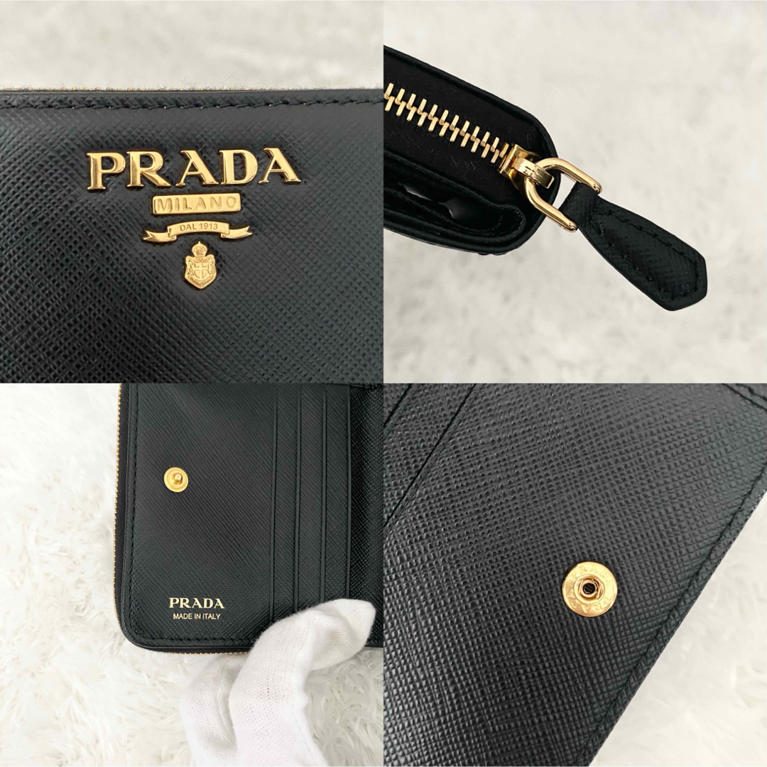 PRADA(プラダ)の★新品に近い★IC内蔵 PRADA プラダ サフィアーノ 二つ折り 財布  レディースのファッション小物(財布)の商品写真