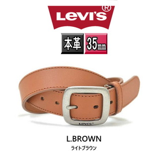 リーバイス(Levi's)の6021 薄茶 リーバイス 本革 ベルト 35mm ライトブラウン(ベルト)