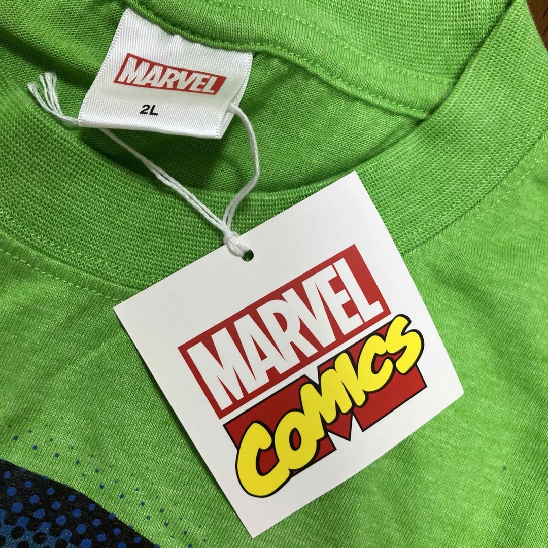 MARVEL(マーベル)のMARVEL スパイダーマン　グリーン　Tシャツ　2L メンズのトップス(Tシャツ/カットソー(半袖/袖なし))の商品写真