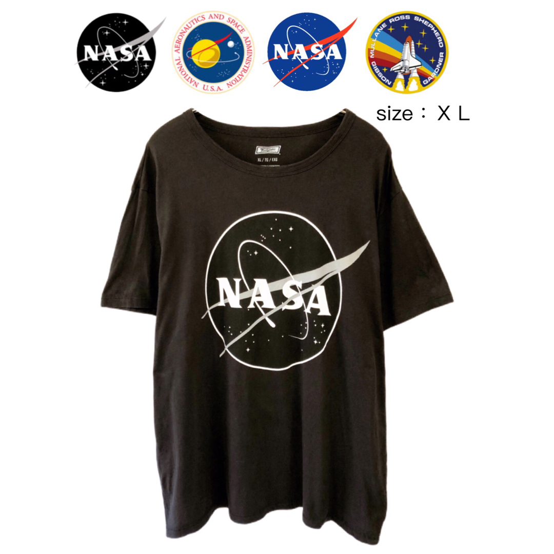 NASA　Tシャツ　XL　黒　USA古着 メンズのトップス(Tシャツ/カットソー(半袖/袖なし))の商品写真