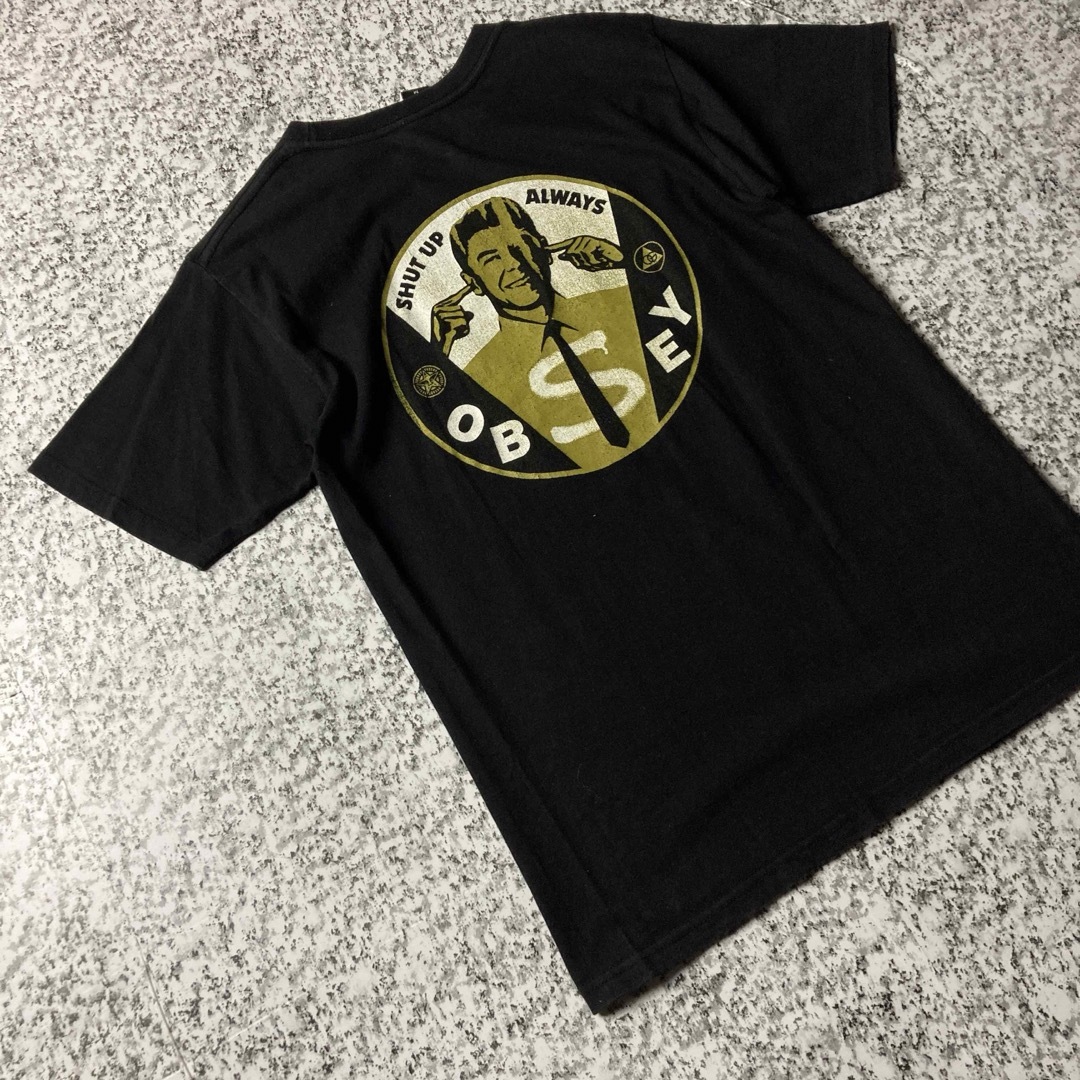 OBEY(オベイ)の【グッドレギュラー】オベイ　バックプリントTシャツ ストリート　ブラック メンズのトップス(Tシャツ/カットソー(半袖/袖なし))の商品写真