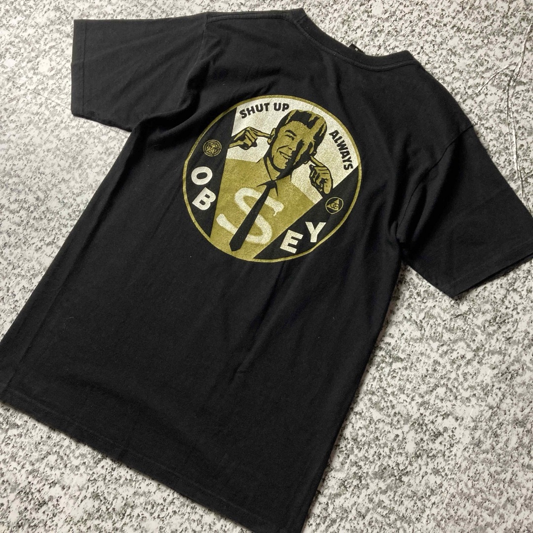 OBEY(オベイ)の【グッドレギュラー】オベイ　バックプリントTシャツ ストリート　ブラック メンズのトップス(Tシャツ/カットソー(半袖/袖なし))の商品写真