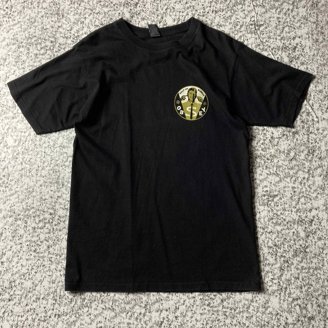 OBEY(オベイ)の【グッドレギュラー】オベイ　バックプリントTシャツ ストリート　ブラック メンズのトップス(Tシャツ/カットソー(半袖/袖なし))の商品写真