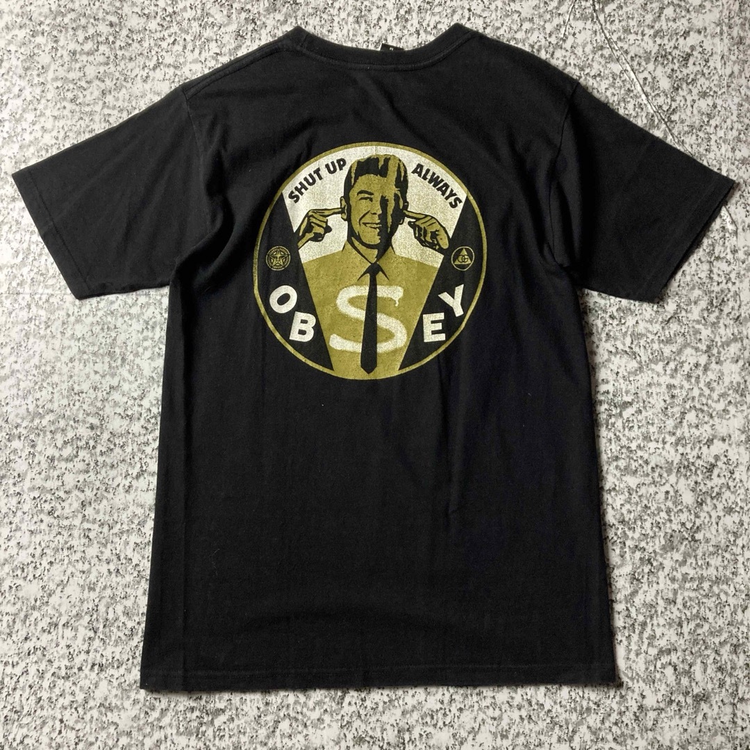 OBEY(オベイ)の【グッドレギュラー】オベイ　バックプリントTシャツ ストリート　ブラック メンズのトップス(Tシャツ/カットソー(半袖/袖なし))の商品写真