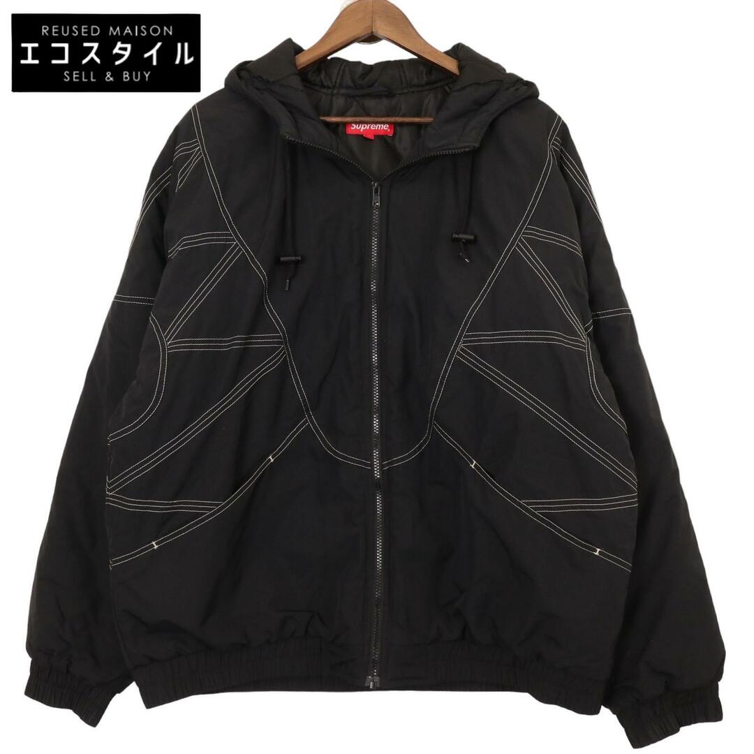 Supreme(シュプリーム)のシュプリーム ブラック 18AW Zig Zag Stitch Puffy Jacket Black XL メンズのジャケット/アウター(その他)の商品写真