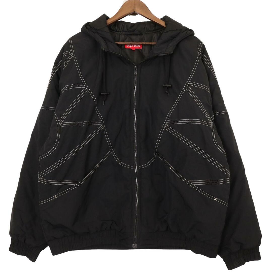 Supreme(シュプリーム)のシュプリーム ブラック 18AW Zig Zag Stitch Puffy Jacket Black XL メンズのジャケット/アウター(その他)の商品写真