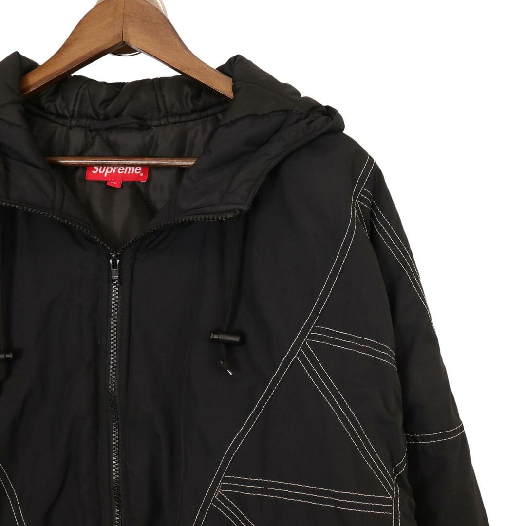 Supreme(シュプリーム)のシュプリーム ブラック 18AW Zig Zag Stitch Puffy Jacket Black XL メンズのジャケット/アウター(その他)の商品写真