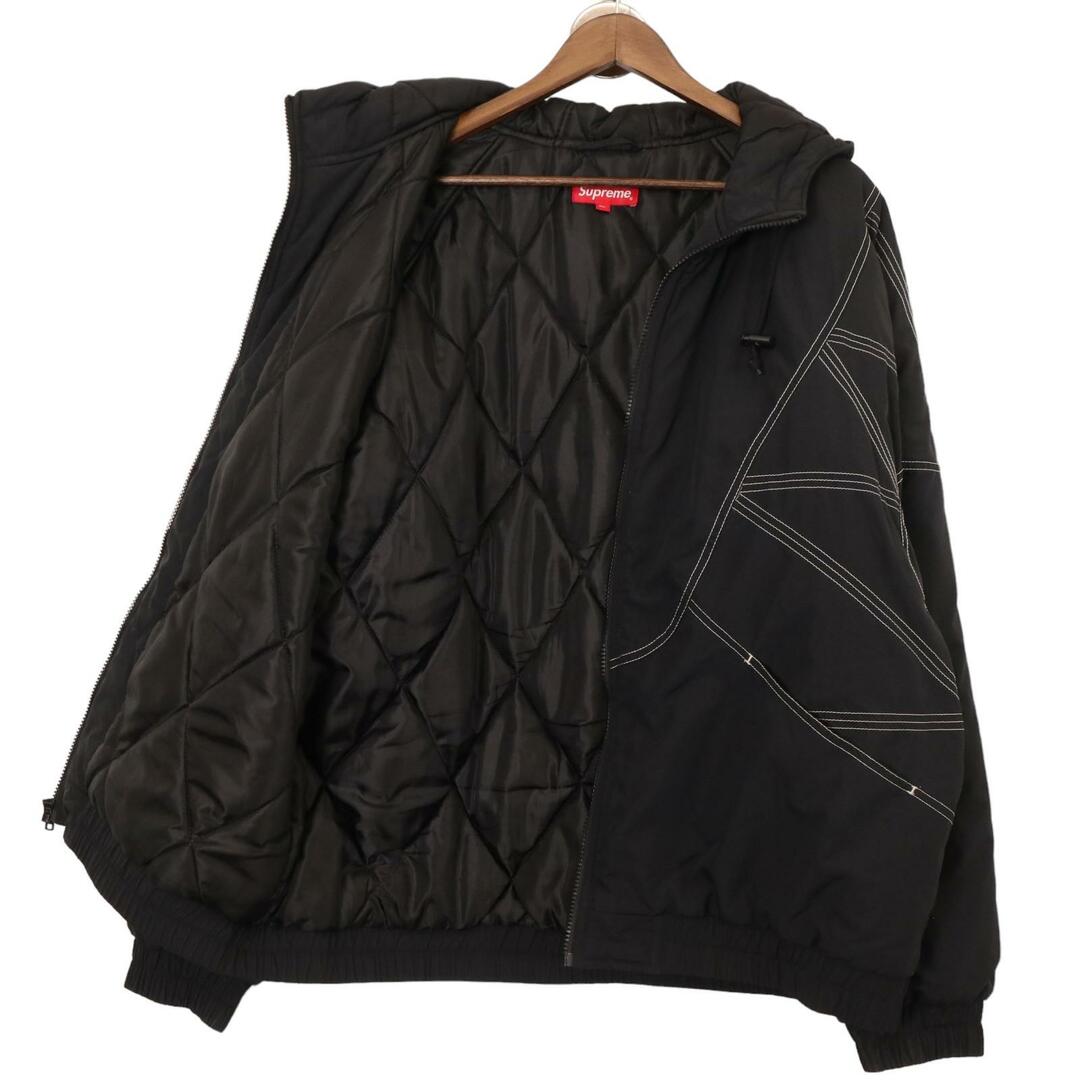 Supreme(シュプリーム)のシュプリーム ブラック 18AW Zig Zag Stitch Puffy Jacket Black XL メンズのジャケット/アウター(その他)の商品写真