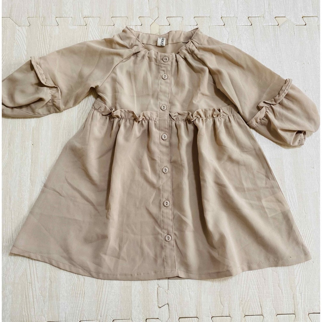 キッズ シフォンワンピース キッズ/ベビー/マタニティのキッズ服女の子用(90cm~)(ワンピース)の商品写真