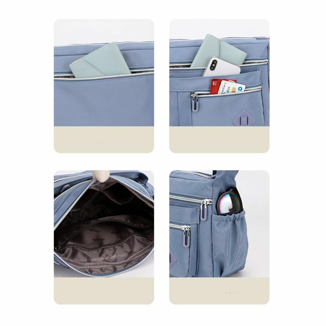 色: グレー[シダーエイト] レディース 大容量 ショルダーバッグ レディースのバッグ(その他)の商品写真