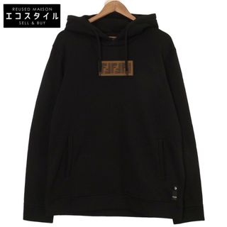 FENDI - フェンディ 20年 FY0870 A1EI ブラック ズッカロゴ フーディー/プル FENDI - フェンディ 20年 FY0870 A1EI ブラック ズッカロゴ フーディー/プル