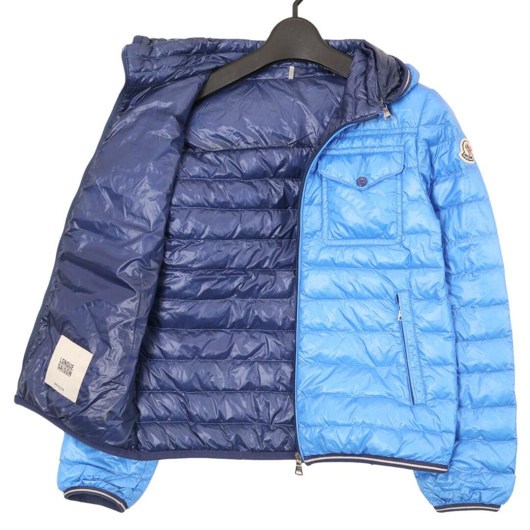 MONCLER(モンクレール)のモンクレール 並行 ﾌﾞﾙｰ 14年 CLOVIS ﾀﾞｳﾝｼﾞｬｹｯﾄ 10 レディースのジャケット/アウター(スプリングコート)の商品写真