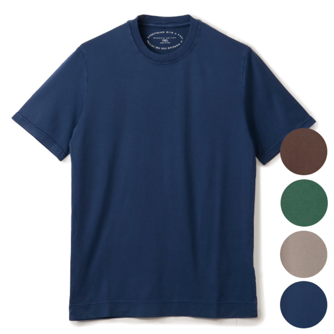 FEDELI(フェデーリ)のフェデーリ/FEDELI シャツ アパレル メンズ EXTREME MM.JERSEY GIZA ORGANIC FR Tシャツ 2024年春夏新作 7UEF0103-0004 メンズのトップス(Tシャツ/カットソー(半袖/袖なし))の商品写真