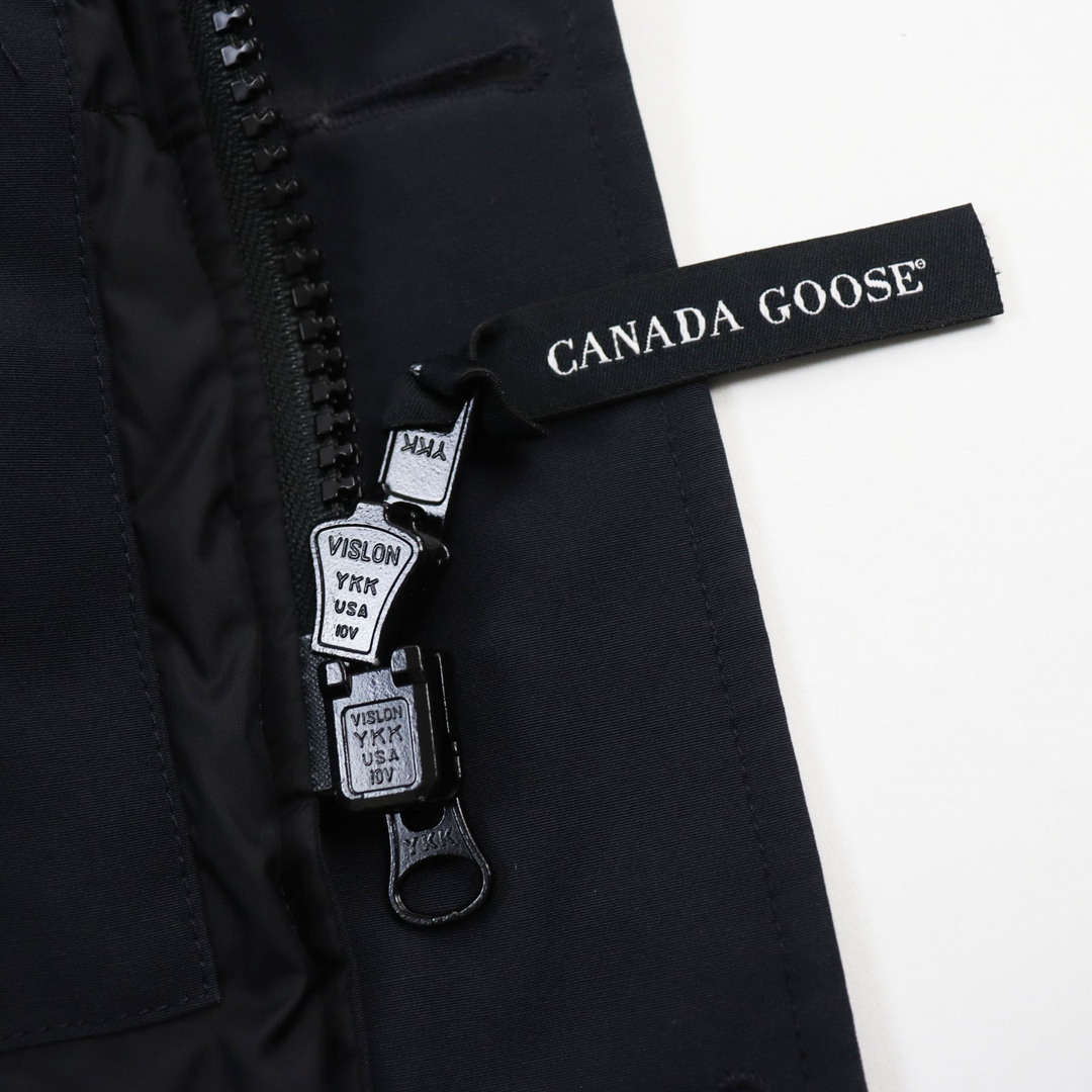 CANADA GOOSE(カナダグース)の美品●CANADA GOOSE カナダグース 3438JM JASPER ジャスパー ファー付き フーデッドダウンジャケット ネイビー XS(S相当) カナダ製 正規品 メンズ メンズのジャケット/アウター(ダウンジャケット)の商品写真