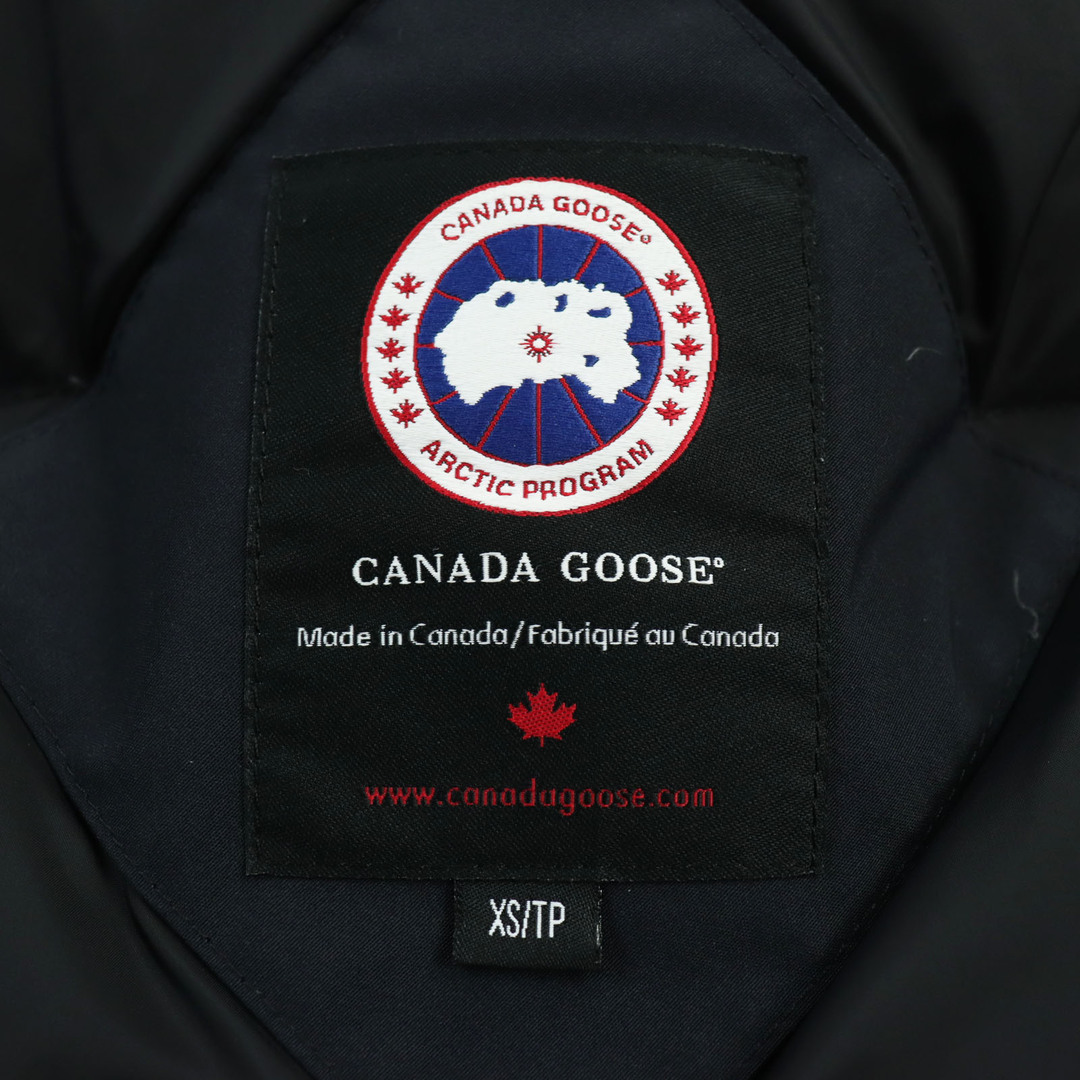 CANADA GOOSE(カナダグース)の美品●CANADA GOOSE カナダグース 3438JM JASPER ジャスパー ファー付き フーデッドダウンジャケット ネイビー XS(S相当) カナダ製 正規品 メンズ メンズのジャケット/アウター(ダウンジャケット)の商品写真