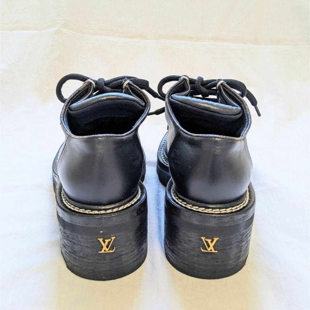 LOUIS VUITTON - ルイヴィトン 革 靴 レザー レースアップ LOUIS VUITTON - ルイヴィトン 革 靴 レザー レースアップ