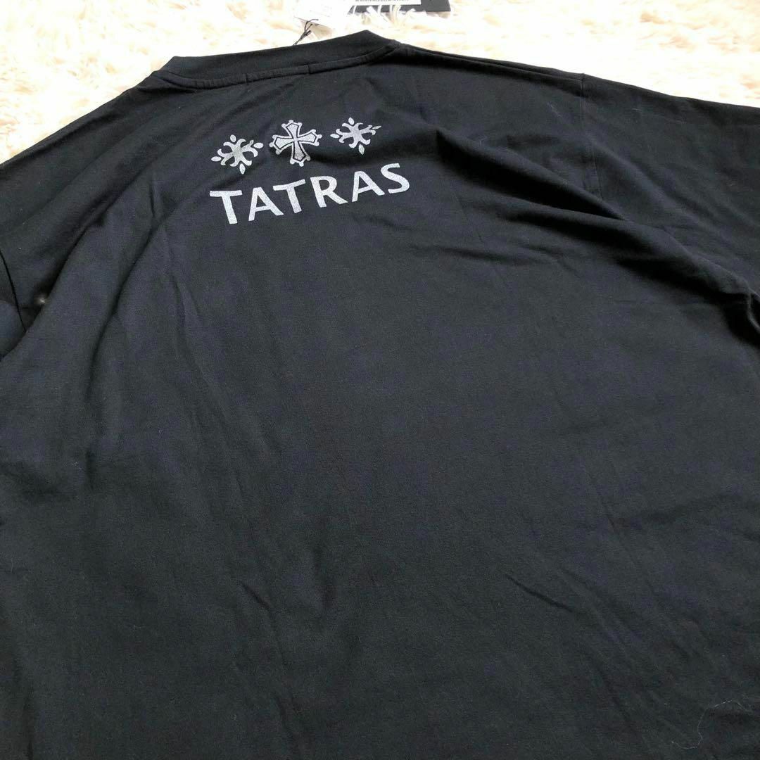 TATRAS(タトラス)の【新品】タトラス バックロゴ 胸ポケットロゴ Tシャツ 05 黒 21SS タグ メンズのトップス(Tシャツ/カットソー(半袖/袖なし))の商品写真