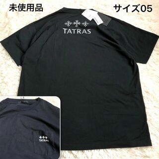 TATRAS - 【新品】タトラス バックロゴ 胸ポケットロゴ Tシャツ 05 黒 21SS タグ