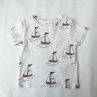 美品 minirodini  ヨット Tシャツ 80/86