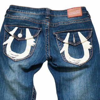 True Religion - TRUE RELIGION BILLY BIG T ペイント デニムパンツ