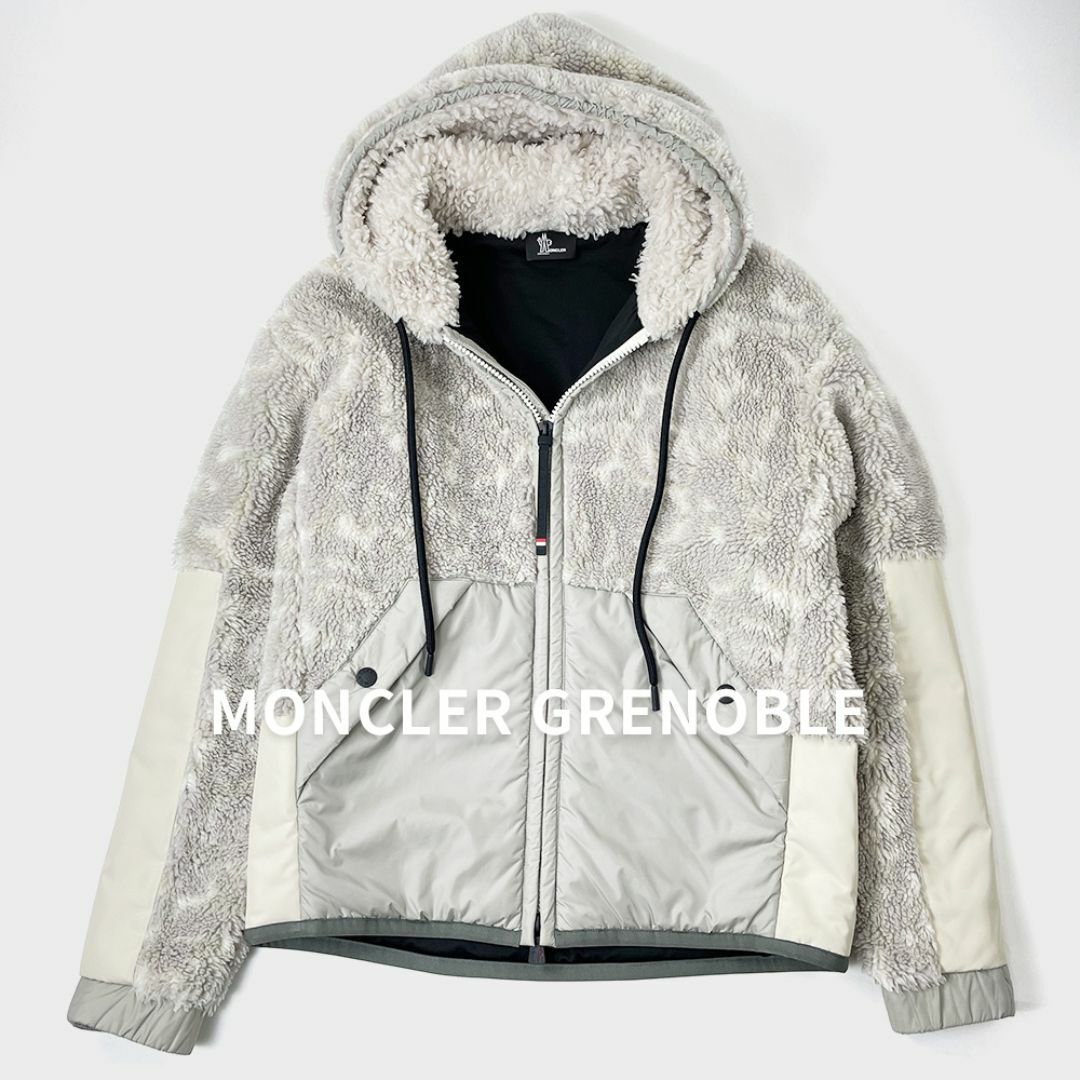 MONCLER(モンクレール)の最高峰 MONCLER GRENOBLE ボアフリース ジャケット パーカー L メンズのジャケット/アウター(ブルゾン)の商品写真