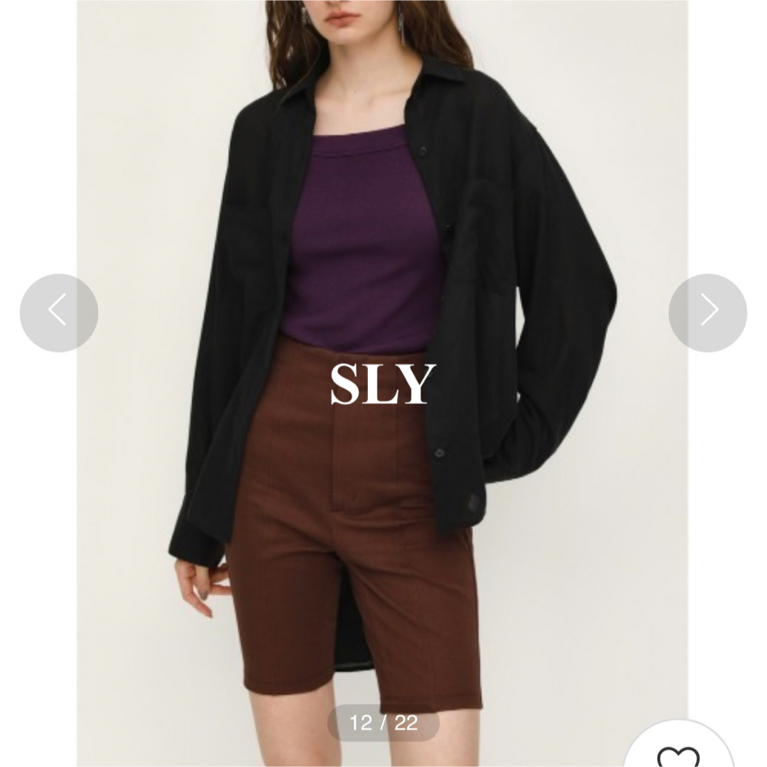 SLY(スライ)のSLY BIKER SHORT PT バイカーショートパンツ size1 レディースのパンツ(ショートパンツ)の商品写真