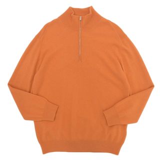 Hermes - 【本物保証】 超美品 エルメス HERMES セーター メンズ カシミヤ カシミア オレンジ エルメスカラー