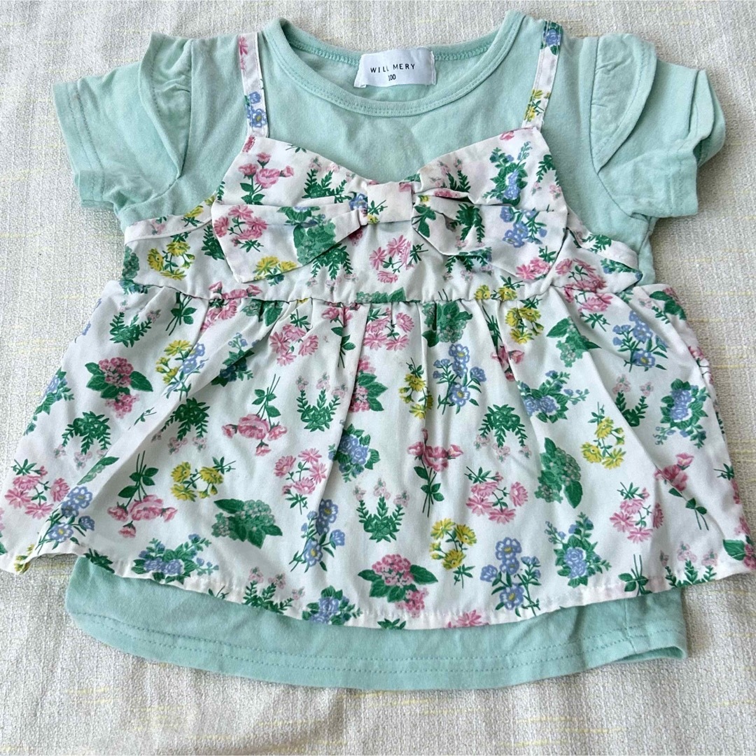 WILL MERY(ウィルメリー)のウィルメリー　Tシャツ　サイズ100 キッズ/ベビー/マタニティのキッズ服女の子用(90cm~)(Tシャツ/カットソー)の商品写真