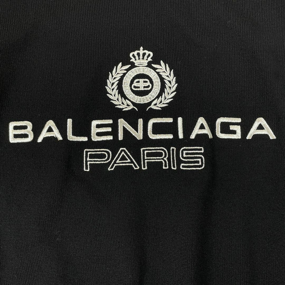 Balenciaga(バレンシアガ)の美品 BALENCIAGA バレンシアガ エンブロイダリー ニット セーター 黒 レディースのトップス(ニット/セーター)の商品写真