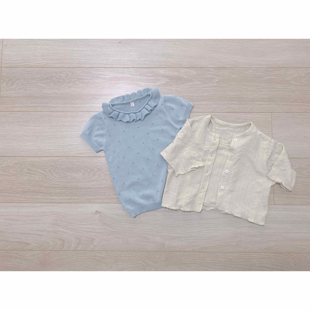 しまむら(シマムラ)のトップス2点セット キッズ/ベビー/マタニティのキッズ服女の子用(90cm~)(カーディガン)の商品写真