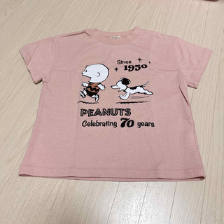 スヌーピー(SNOOPY)の【新品未使用品】SNOOPY ピンクTシャツ 100サイズ(Tシャツ/カットソー)
