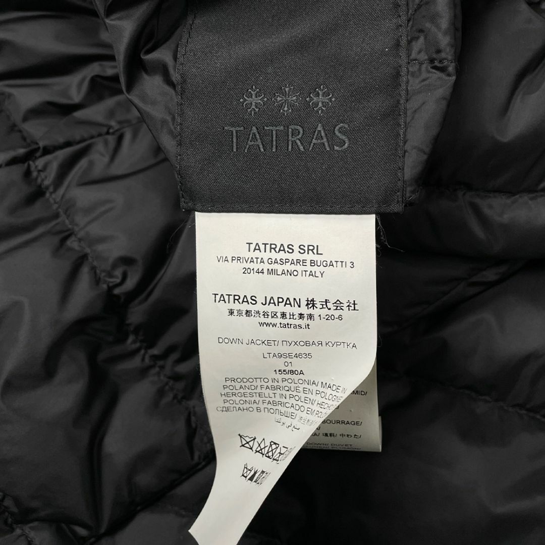 TATRAS(タトラス)のTATRAS ROBINIA タトラス ロビニア リバーシブル ダウンコート 黒 レディースのジャケット/アウター(ダウンコート)の商品写真