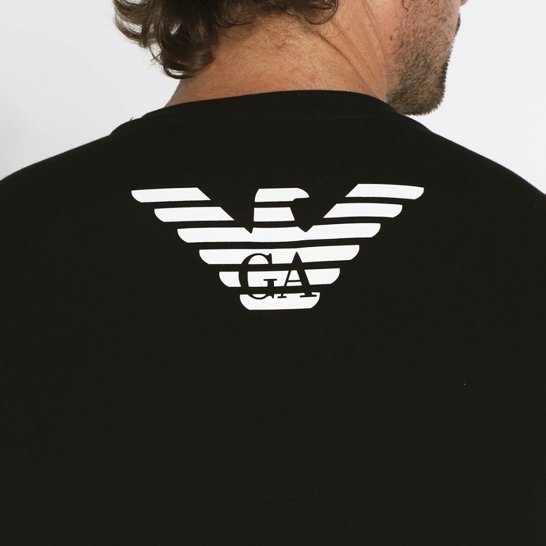 Emporio Armani(エンポリオアルマーニ)の送料無料 72 EMPORIO ARMANI エンポリオアルマーニ 111035 2F725 ブラック Tシャツ ロゴ 半袖 size M メンズのトップス(Tシャツ/カットソー(半袖/袖なし))の商品写真