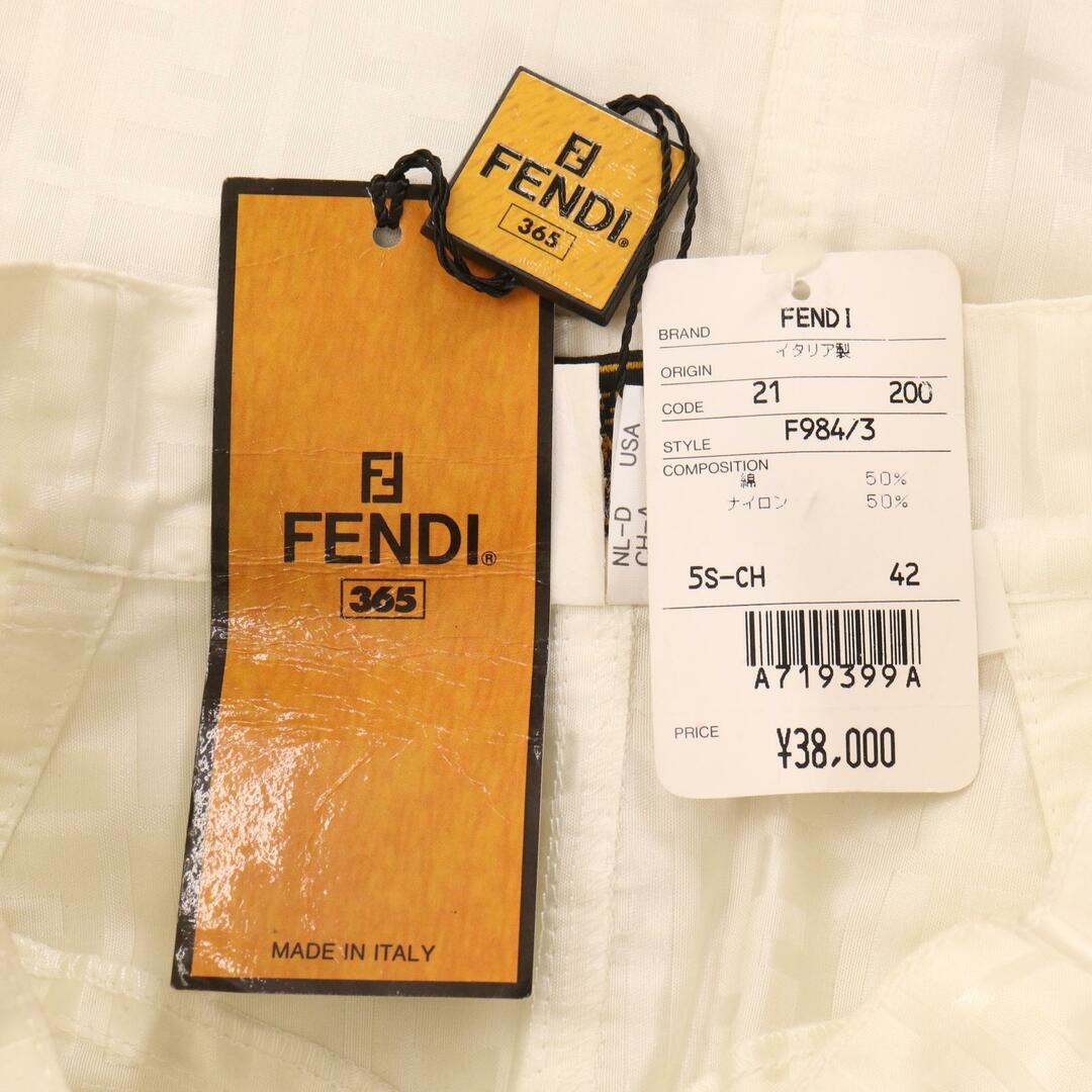 FENDI(フェンディ)のフェンディ ﾎﾜｲﾄ ｽﾞｯｶ柄ｺｯﾄﾝﾅｲﾛﾝｽｶｰﾄ 42 レディースのスカート(その他)の商品写真