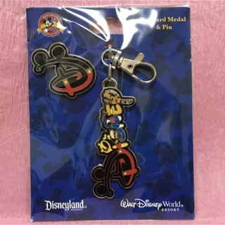 ディズニー(Disney)のランヤードメダル　ピン　セット　ロゴ　WDW アメリカ　ディズニー　海外(バッジ/ピンバッジ)