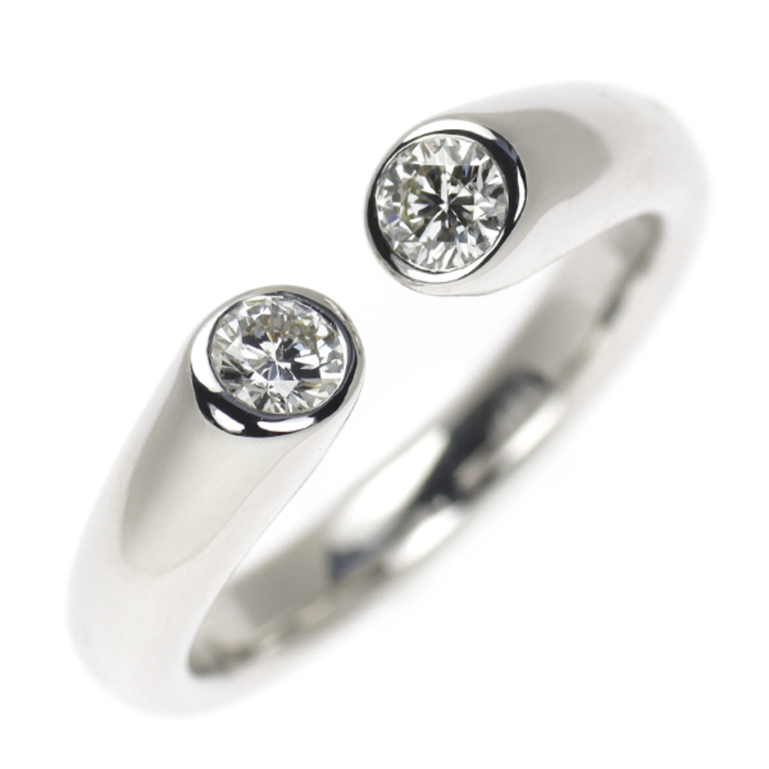K18WG ダイヤモンド リング 0.34ct フォークリング レディースのアクセサリー(リング(指輪))の商品写真