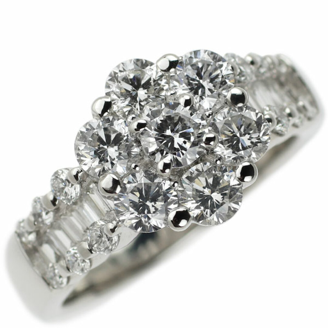 Pt900 ダイヤモンド リング 2.00ct フラワー レディースのアクセサリー(リング(指輪))の商品写真
