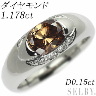 Pt900 オーバル ダイヤモンド リング 1.178ct D0.15ct(リング(指輪))