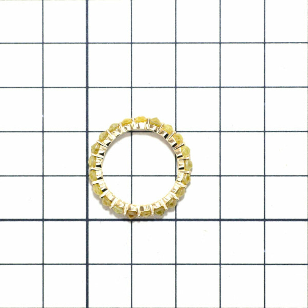 GSTV K18YG 天然イエロー ダイヤモンド リング 2.80ct フルエタニティ レディースのアクセサリー(リング(指輪))の商品写真