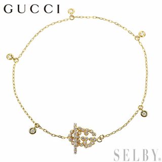 グッチ(Gucci)のグッチ K18YG ダイヤモンド ブレスレット ダブルG(ブレスレット/バングル)