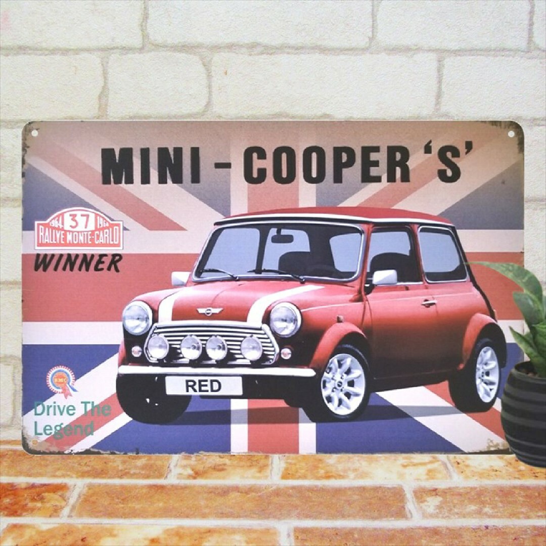 デザイン看板】ミニクーパー 3☆ポスター絵アートパネル車MINI デザイン看板】ミニクーパー 3☆ポスター絵アートパネル車MINI