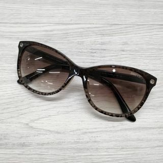 JIMMY CHOO レオパード カラーレンズ 眼鏡 メガネ サングラス ブラウン レディース ジミーチュウ【中古】4-0504G◎