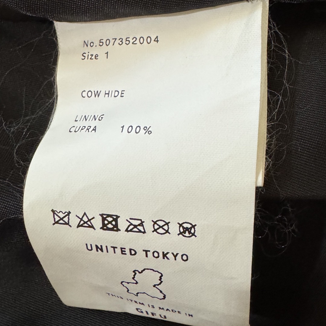 UNITED TOKYO(ユナイテッドトウキョウ)のレザーライダースジャケット レディースのジャケット/アウター(ライダースジャケット)の商品写真