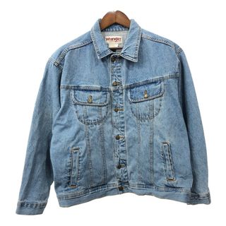 ラングラー(Wrangler)のWrangler ラングラー REGGED WEAR デニムジャケット ライトブルー (メンズ XL相当) 中古 古着 Q6961(Gジャン/デニムジャケット)