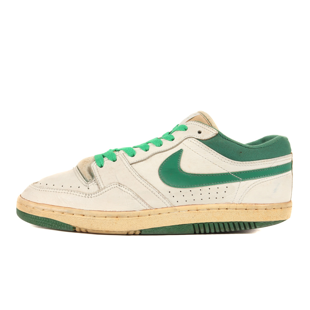 NIKE / vintage ナイキ ヴィンテージ サイズ:26.5cm / 80s COURT FORCE LOW 1987年製 KOREA製 コートフォース ロー ホワイト グリーン US8.5 / 80年代 ローカット スニーカー シューズ 靴【メンズ】【中古】 メンズの靴/シューズ(スニーカー)の商品写真