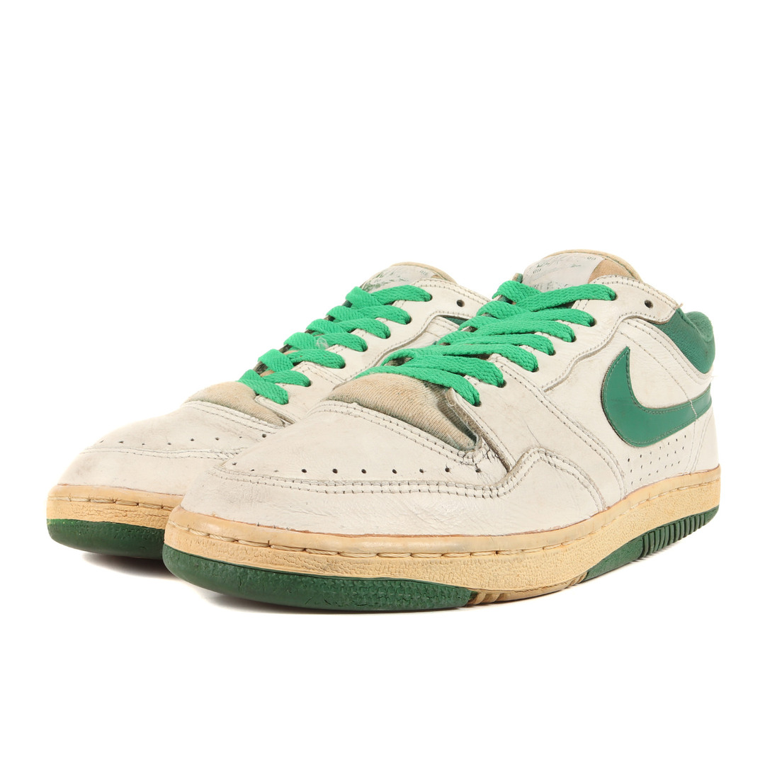 NIKE / vintage ナイキ ヴィンテージ サイズ:26.5cm / 80s COURT FORCE LOW 1987年製 KOREA製 コートフォース ロー ホワイト グリーン US8.5 / 80年代 ローカット スニーカー シューズ 靴【メンズ】【中古】 メンズの靴/シューズ(スニーカー)の商品写真