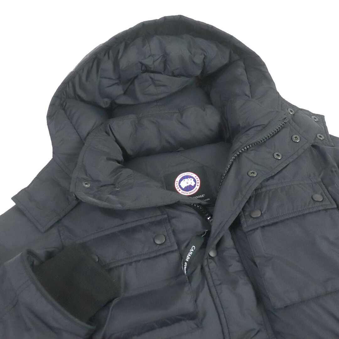 CANADA GOOSE(カナダグース)の極美品□CANADA GOOSE カナダグース MANITOBA ブラックレーベル フーデッド ダウンジャケット ダウンコート ブラック S カナダ製 国内正規品 メンズ メンズのジャケット/アウター(ダウンジャケット)の商品写真